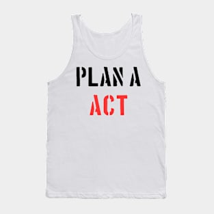 Plan A - ACT - Red Tank Top